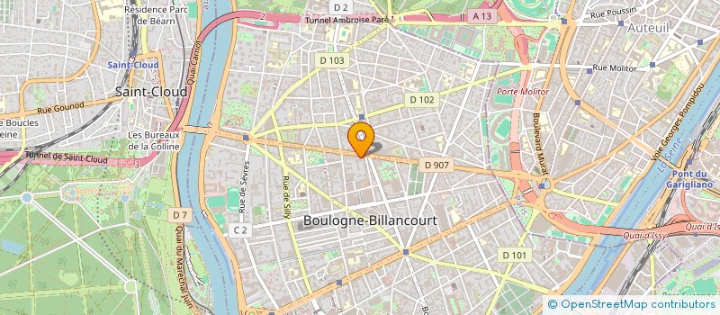 localisation de l'entreprise MADAME MARIE BARRE à BOULOGNE-BILLANCOURT