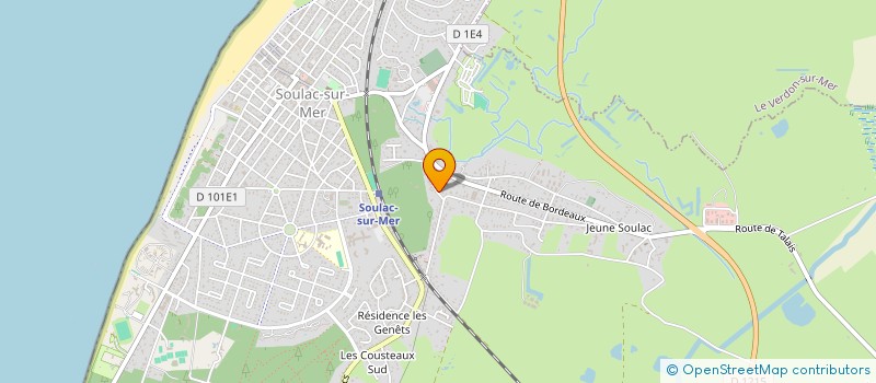 localisation de l'entreprise MADAME MARIE BARRERE  SOULAC-SUR-MER