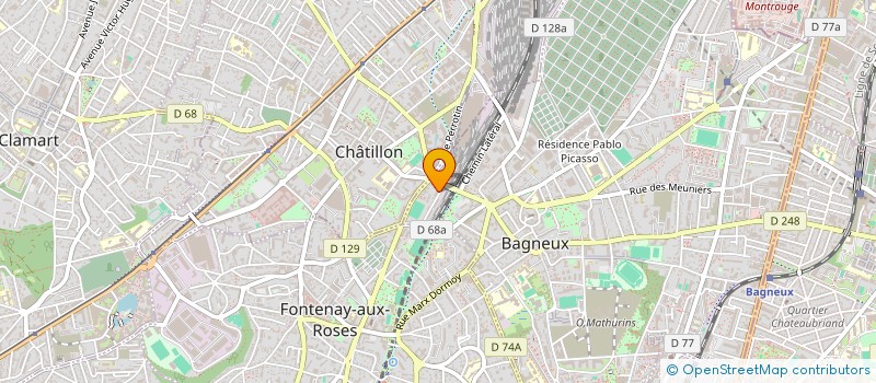 localisation de l'entreprise MADAME MARIE BARROS RODRIGUES à BAGNEUX