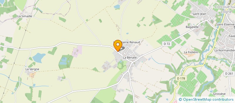 localisation de l'entreprise MADAME MARIE BARTEAU  CORCOUE-SUR-LOGNE