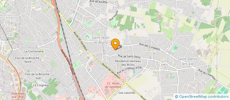 localisation de l'entreprise MADAME MARIE BARTHELEMY à SAINT-DENIS-EN-VAL