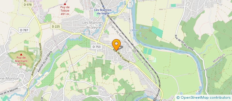 localisation de l'entreprise MADAME MARIE BARTHELEMY à LES MARTRES-DE-VEYRE