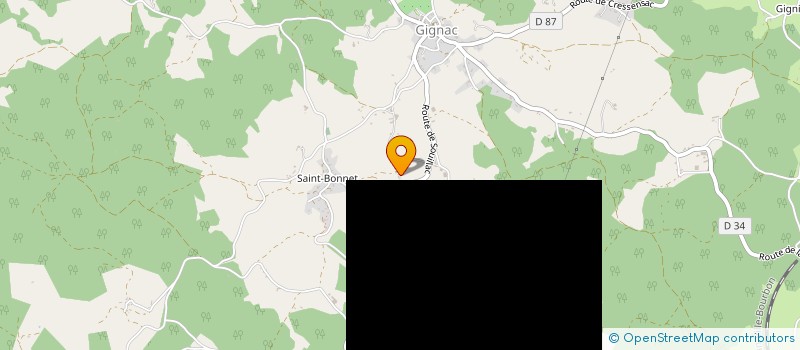 localisation de l'entreprise MADAME MARIE BARUTHEL-JARZAC  GIGNAC