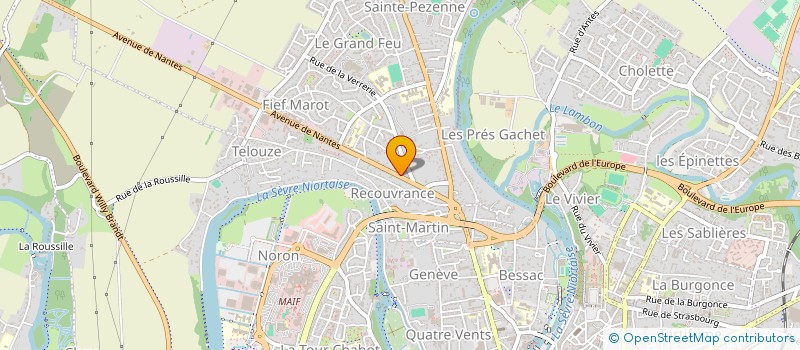 localisation de l'entreprise MADAME MARIE BASTE à NIORT