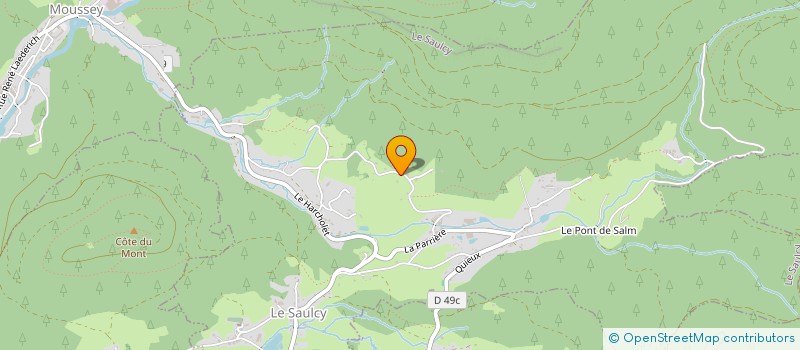 localisation de l'entreprise MADAME MARIE BASTIEN  MONT (LE)