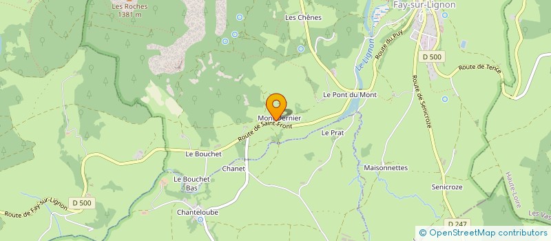 localisation de l'entreprise MADAME MARIE BATIE  FAY-SUR-LIGNON