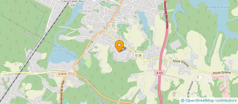 localisation de l'entreprise MADAME MARIE BATTU  ONDRES