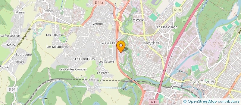 localisation de l'entreprise MADAME MARIE BAUD  POISY