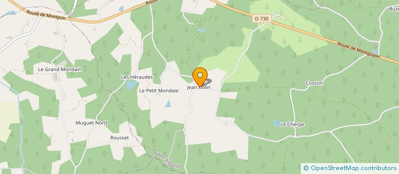 localisation de l'entreprise MADAME MARIE BAUDA  SAINT-AIGULIN