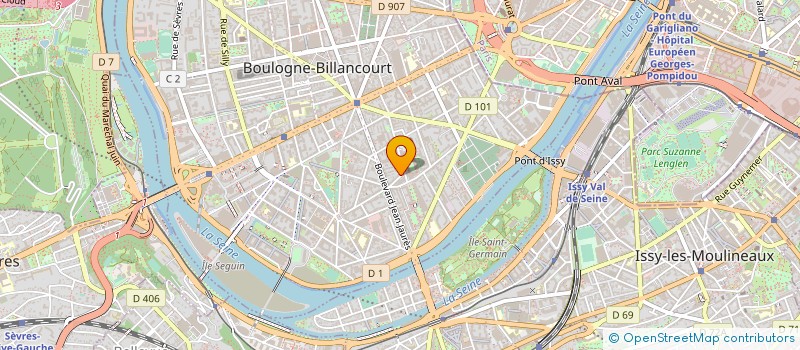 localisation de l'entreprise MADAME MARIE BAUDET à BOULOGNE-BILLANCOURT