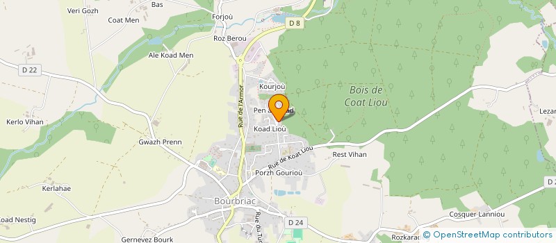 localisation de l'entreprise MADAME MARIE BAUDOIN  BOURBRIAC