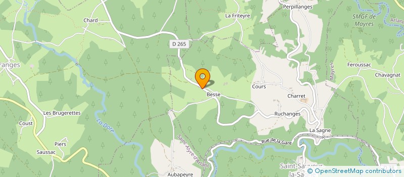 localisation de l'entreprise MADAME MARIE BAUDON à SAINT-SAUVEUR-LA-SAGNE