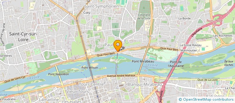 localisation de l'entreprise MADAME MARIE BAUDOUIN  TOURS