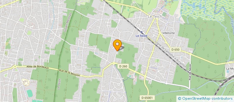 localisation de l'entreprise MADAME MARIE BAURE  LE TEICH