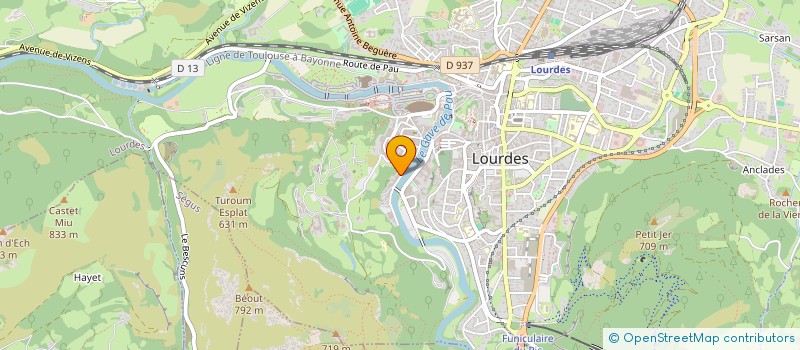 localisation de l'entreprise MADAME MARIE BAYLAC  LOURDES