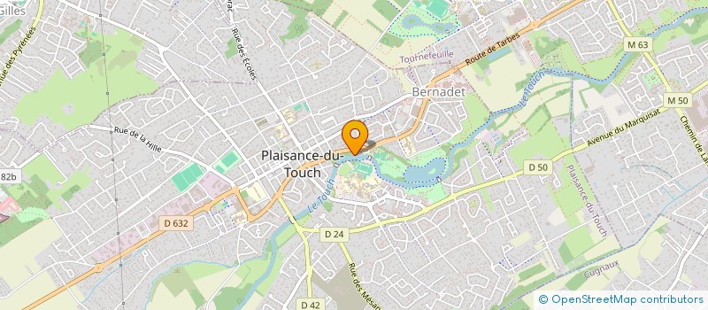 localisation de l'entreprise MADAME MARIE BAZILLACQ  PLAISANCE-DU-TOUCH