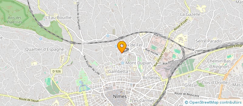 localisation de l'entreprise MADAME MARIE BAZILLE  NIMES