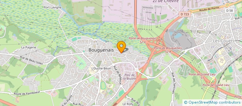 localisation de l'entreprise MADAME MARIE BAZZARA  BOUGUENAIS