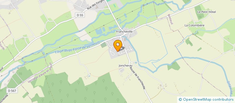 localisation de l'entreprise MADAME MARIE BEATRICE FERRERE  VERNEUIL D'AVRE ET D'ITON