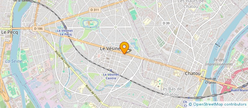 localisation de l'entreprise MADAME MARIE-BEATRICE JACQUIN  LE VESINET