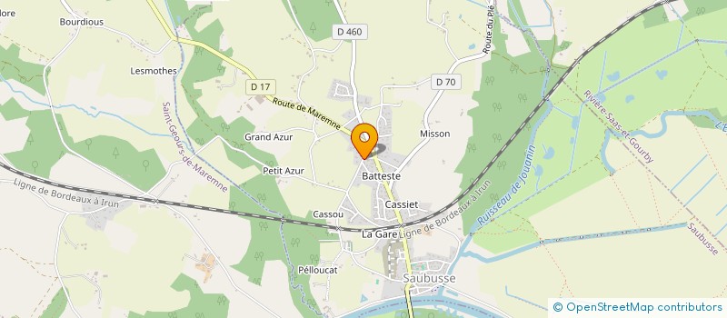 localisation de l'entreprise MADAME MARIE BEATRICE LEZE  SAUBUSSE