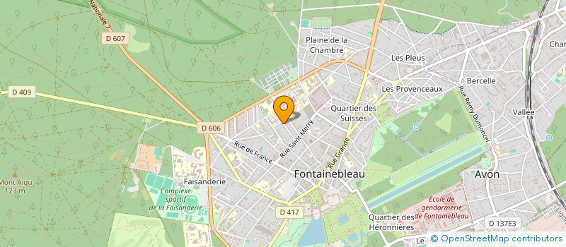 localisation de l'entreprise MADAME MARIE BEATRICE SPAGGIARI  FONTAINEBLEAU