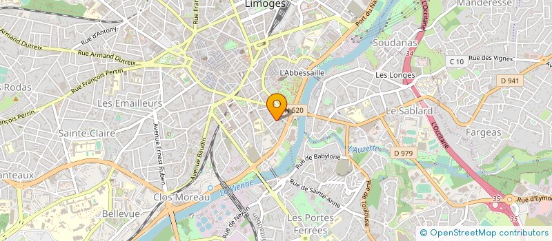 localisation de l'entreprise MADAME MARIE BEAUFILS à LIMOGES