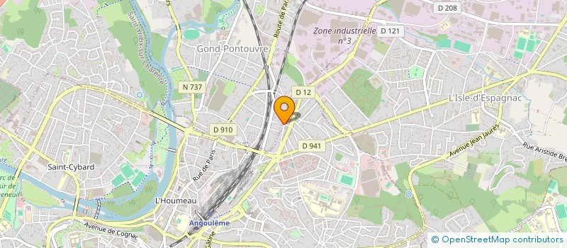 localisation de l'entreprise MADAME MARIE BEAULIEU  GOND-PONTOUVRE