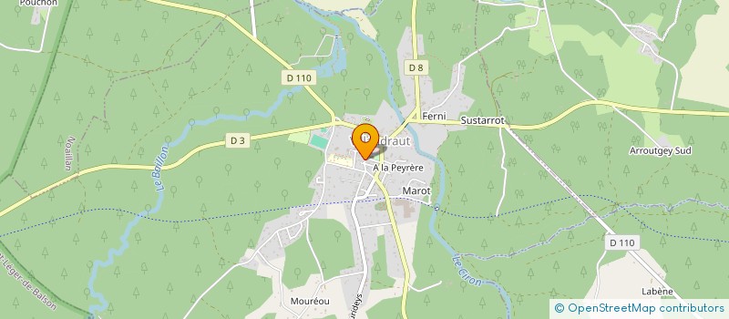 localisation de l'entreprise MADAME MARIE BEAUVAIS  VILLANDRAUT