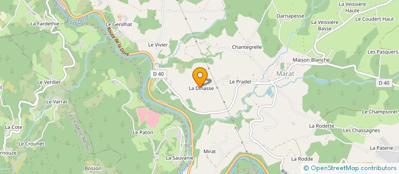 localisation de l'entreprise MADAME MARIE BEAUVOIS  CUNLHAT