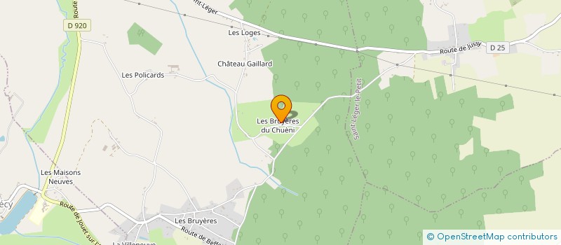 localisation de l'entreprise MADAME MARIE BECHEREAU  JUSSY-LE-CHAUDRIER