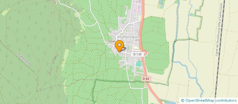 localisation de l'entreprise MADAME MARIE BECK  PFAFFENHEIM