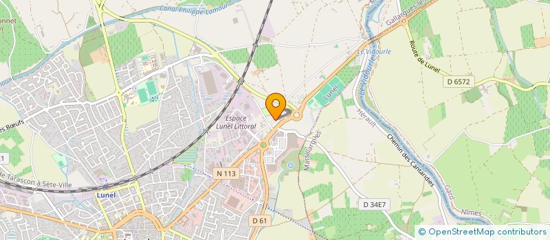 localisation de l'entreprise MADAME MARIE BECKERT  LUNEL