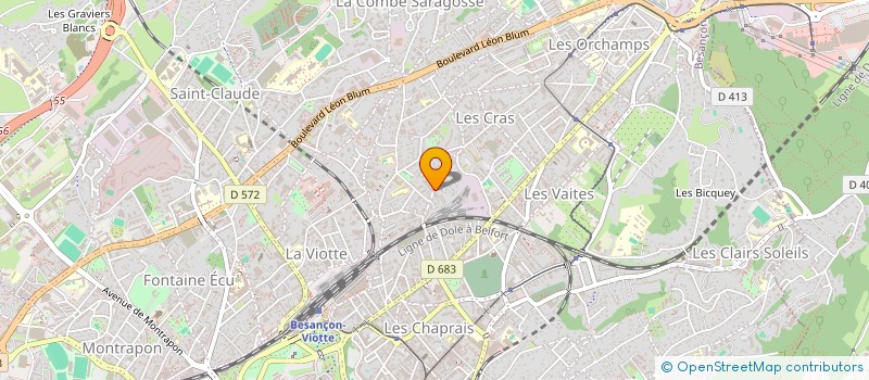 localisation de l'entreprise MADAME MARIE BECQUENOT  BESANCON