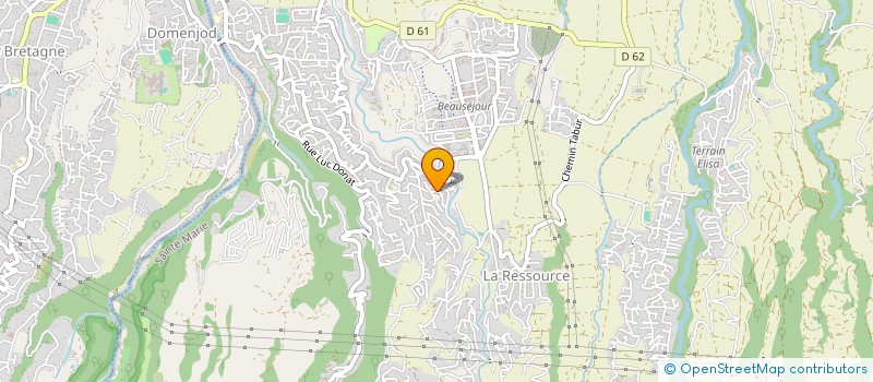 localisation de l'entreprise MADAME MARIE BEDACHE  SAINTE-MARIE