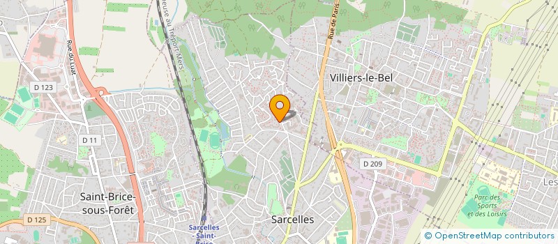 localisation de l'entreprise MADAME MARIE BEDIN à SARCELLES