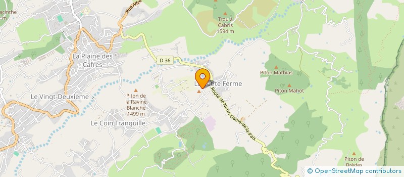 localisation de l'entreprise MADAME MARIE BEGUE  LE TAMPON