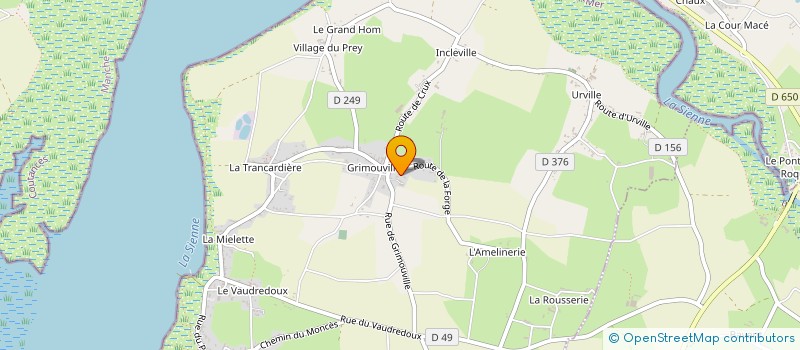localisation de l'entreprise MADAME MARIE BEL à REGNEVILLE-SUR-MER