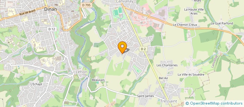 localisation de l'entreprise MADAME MARIE BELLAND  LANVALLAY