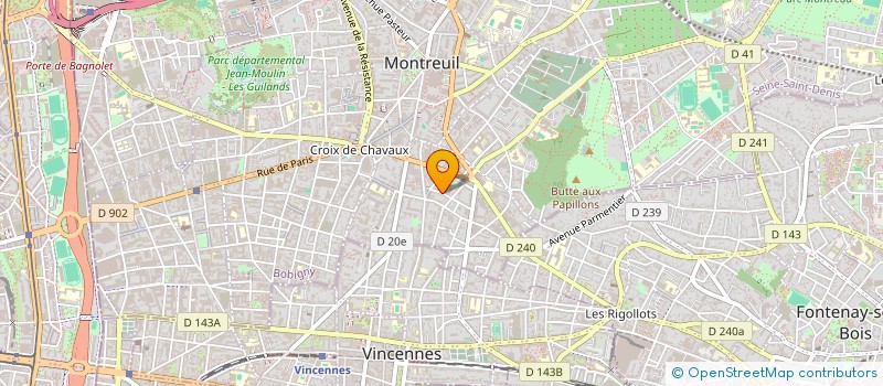 localisation de l'entreprise MADAME MARIE BELLEMARE à MONTREUIL