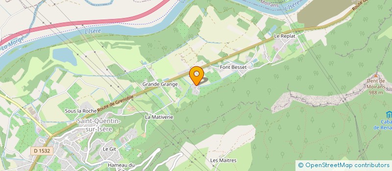 localisation de l'entreprise MADAME MARIE BELLINA  TULLINS