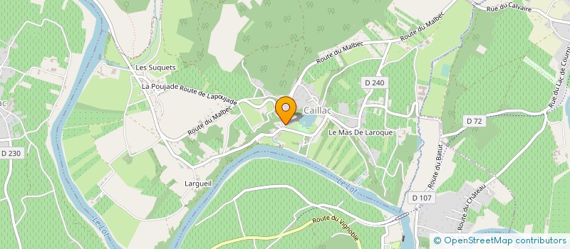 localisation de l'entreprise MADAME MARIE BELLOC à CAILLAC
