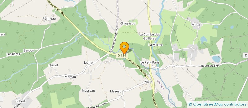 localisation de l'entreprise MADAME MARIE BELLON à CERCOUX