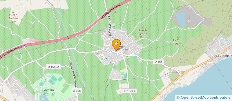 localisation de l'entreprise MADAME MARIE BELMONTE  LOUPIAN