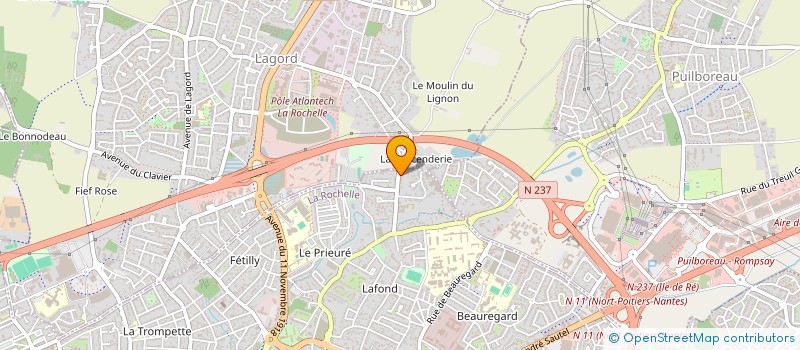 localisation de l'entreprise MADAME MARIE BELMONTE  LA ROCHELLE