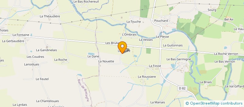 localisation de l'entreprise MADAME MARIE BENARD  ERCE-EN-LAMEE