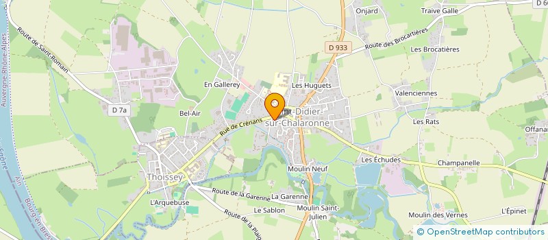 localisation de l'entreprise MADAME MARIE BENAVIDES  SAINT-DIDIER-SUR-CHALARONNE