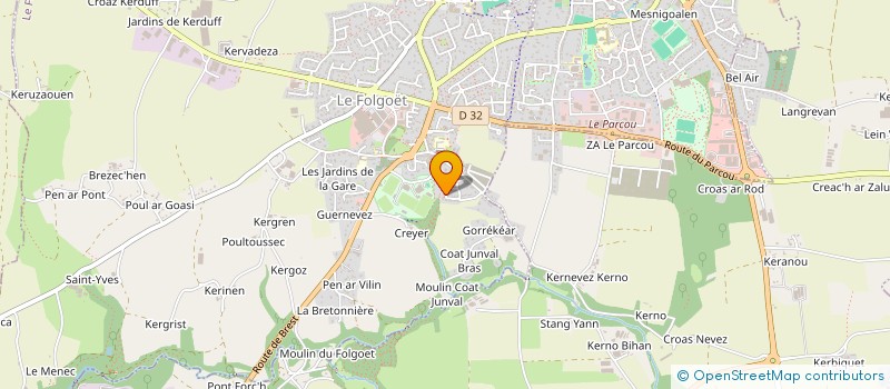 localisation de l'entreprise MADAME MARIE BENEAT  LE FOLGOET