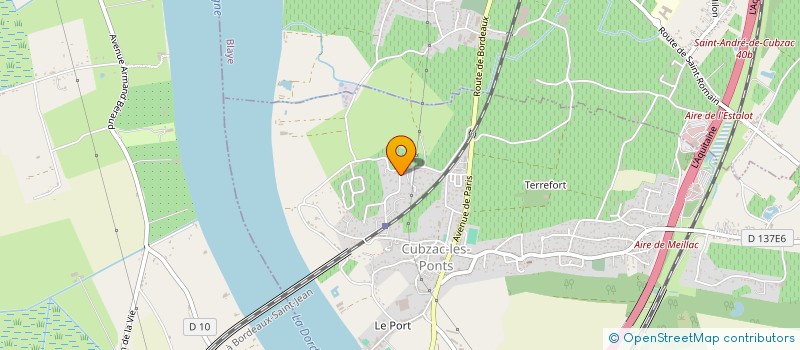 localisation de l'entreprise MADAME MARIE-BENEDICTE BADET  CUBZAC-LES-PONTS