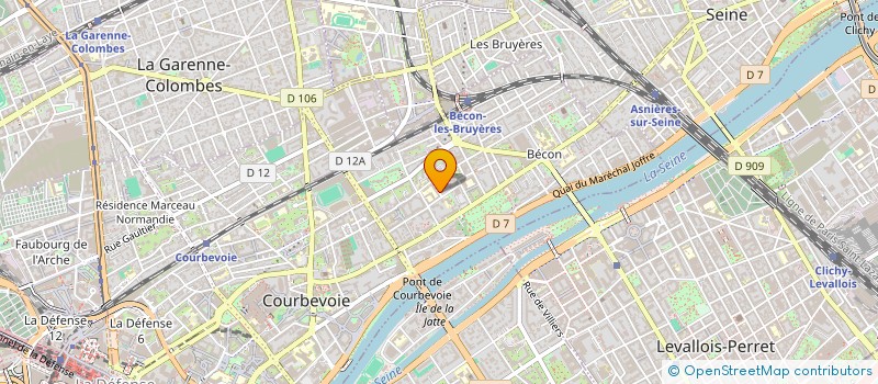 localisation de l'entreprise MADAME MARIE-BENEDICTE BRAULT DE BOURNONVILLE à COURBEVOIE